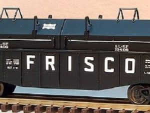 LIONEL 19408 FRISCO GONDOLA WITH COIL COVERS