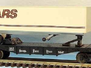 LIONEL 19411 NICKEL PLATE ROAD FLATCAR WITH SEARS TRAILER