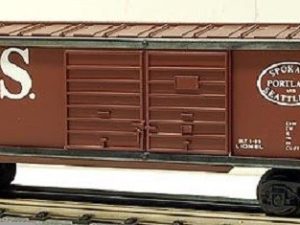 LIONEL 19213 SPOKANE PORTLAND AND SEATTLE DOUBLE DOOR BOXCAR