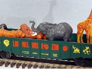 LIONEL 19476 ZOO GONDOLA WITH ANIMALS