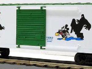 LIONEL 19262 PERILS OF MICKEY HI CUBE BOXCAR 2