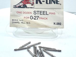 K-LINE K-292 SOLID STEEL PINS FOR O27 GAUGE TRACK