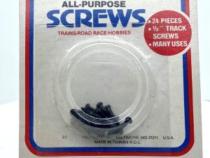LIFE-LIKE 1404 TRAIN TRACK SCREWS - 1/2 INCH