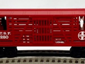 LIONEL 6-9280 SANTA FE OPERATING HORSES STOCK CAR - O27 GAUGE