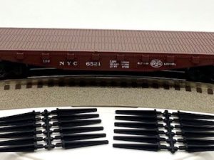LIONEL 6-6521 NEW YORK CENTRAL FLATCAR WITH STAKES - STD O