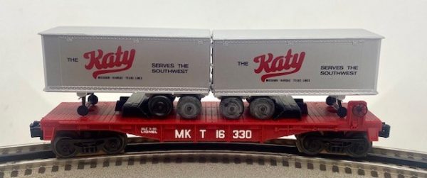 LIONEL 16330 MISSOURI KANSAS TEXAS FLATCAR WITH TRAILER - Toy Train ...