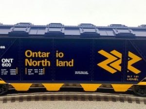 LIONEL 6-6100 ONTARIO NORTHLAND COVERED QUAD HOPPER