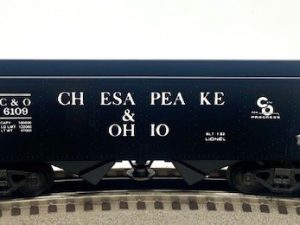 LIONEL 6-6109 CHESEAPEAKE AND OHIO OPERATING HOPPER