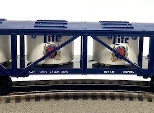 LIONEL 6-9106 MILLER LITE BEER VAT CAR