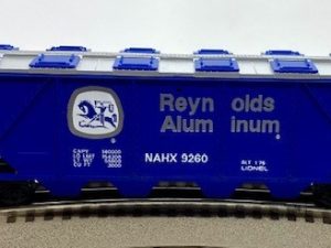 LIONEL 6-9260 REYNOLDS ALUMINUM COVERED QUAD HOPPER