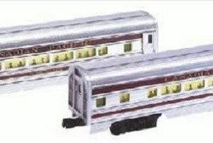 LIONEL 39106 CANADIAN PACIFIC STREAMLINED ALUMINUM PASSENGER CARS - 2 PACK