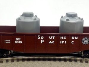 LIONEL 6-9315 SOUTHERN PACIFIC GONDOLA WITH CANISTERS