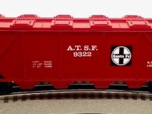 LIONEL 6-9322 SANTA FE COVERED QUAD HOPPER