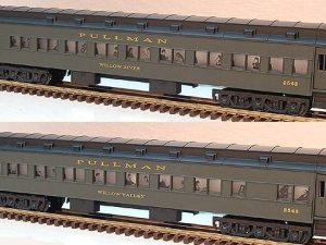 LIONEL 19066 COMMODORE VANDERBILT PULLMAN HEAVYWEIGHT 2 CAR PASSENGER SET
