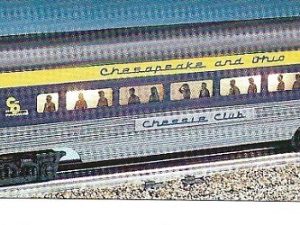 LIONEL 19164 CHESAPEAKE AND OHIO STREAMLINED PASSENGER CAR SET - 2 PACK