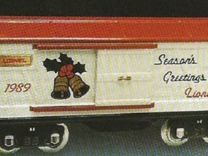 LIONEL 13601 CHRISTMAS HOLIDAY 1989 TINPLATE BOXCAR - STANDARD GAUGE