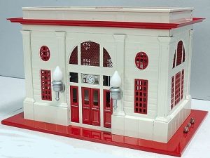 LIONEL 13800 TINPLATE OPERATING PASSENGER TRAIN STATION - STANDARD GAUGE