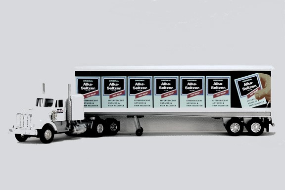 LIONEL 12811 ALKA-SELTZER TRACTOR TRAILER DIE CAST TRUCK