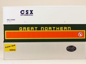 LIONEL 12826 CSX, GREAT NORTHERN, AND NEW YORK CENTRAL INTERMODAL CONTAINERS SET