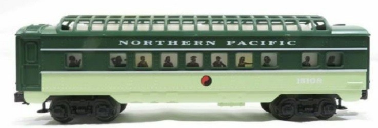 LIONEL 15108 NORTHERN PACIFIC FULL VISTA DOME CAR - O27