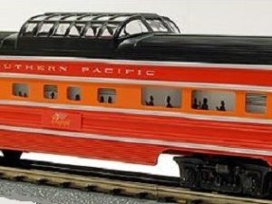 LIONEL 7211 SOUTHERN PACIFIC DAYLIGHT ALUMINUM VISTA DOME CAR