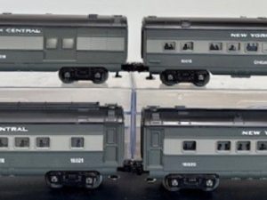 LIONEL 16016 16018 16020 16021 NEW YORK CENTRAL PULLMAN PASSENGER CARS SET