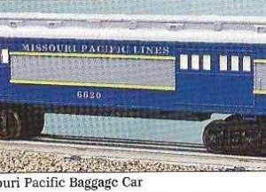 LIONEL 16075 THRU 16079 MISSOURI PACIFIC PASSENGER CAR SET