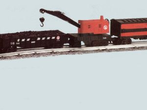 LIONEL 18302 GREAT NORTHERN FREIGHT FALLEN FLAGS SERIES 3 WITH LIONEL 19205, 19304, 19401, 19402, 19505, 19703