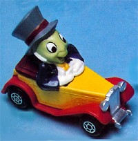 MATCHBOX WALT DISNEY WD-8 JIMINY CRICKETT'S VINTAGE CAR DIE-CAST VEHICLE