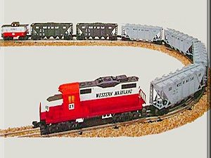 LIONEL 11749 WESTERN MARYLAND SERVICE STATION TRAIN SET