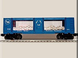 LIONEL 19674 LIONEL MINES PLATINUM MINT CAR