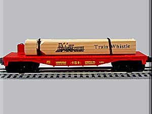 LIONEL 36087 TRAIN WHISTLE WITH FLATCAR