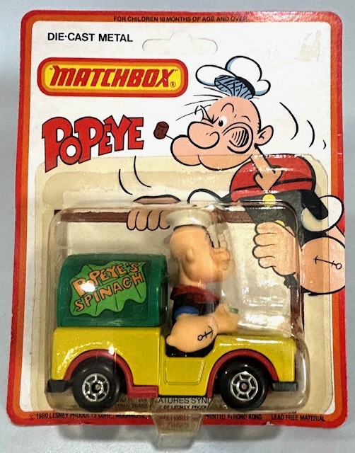 MATCHBOX CS-13 POPEYES SPINACH WAGON DIE CAST VEHICLE